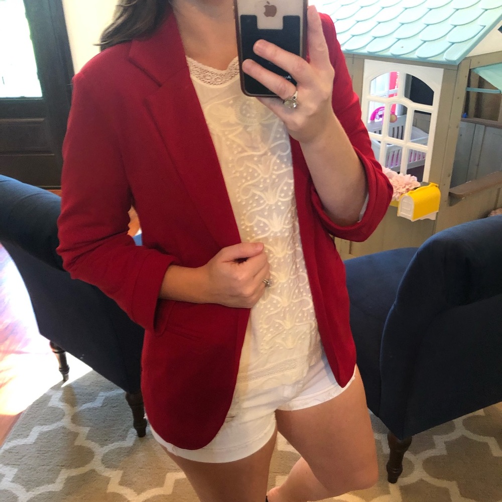 Red blazer